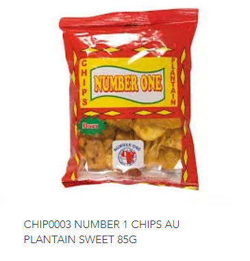 CHIPS -PLANTAIN BANANE SWEET